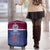 Queensland Samoa Custom Luggage Cover Maroon-Blue Pacific Polynesian Tribal Pattern
