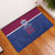 Queensland Samoa Custom Rubber Doormat Maroon-Blue Pacific Polynesian Tribal Pattern