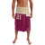 Queensland Samoa Custom Lavalava Maroon Pacific Polynesian Tribal Pattern