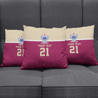 Queensland Samoa Custom Pillow Cover Maroon Pacific Polynesian Tribal Pattern - Polynesian Pride