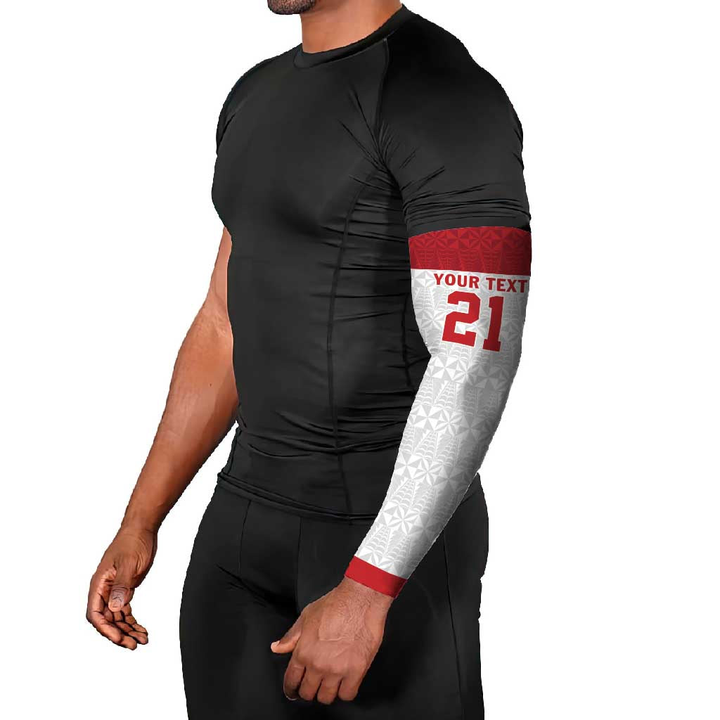 Queensland Tonga Custom Arm Sleeves QLD with Tongan Ngatu Pattern - Polynesian Pride