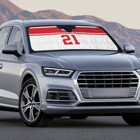 Queensland Tonga Custom Auto Sun Shade QLD with Tongan Ngatu Pattern - Polynesian Pride