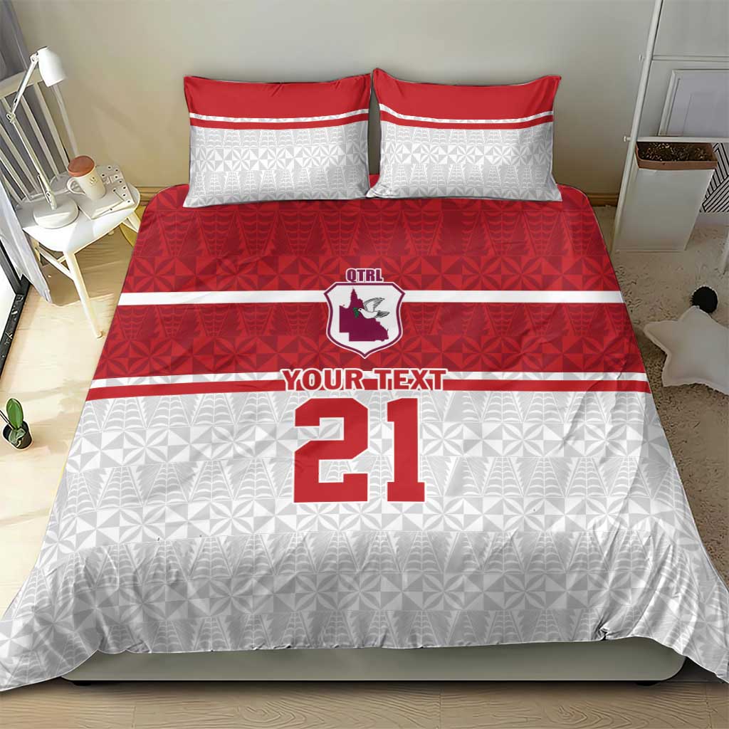 Queensland Tonga Custom Bedding Set QLD with Tongan Ngatu Pattern