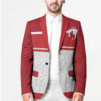 Queensland Tonga Custom Blazer QLD with Tongan Ngatu Pattern - Polynesian Pride