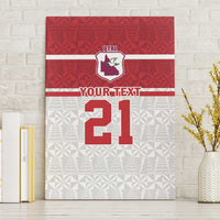 Queensland Tonga Custom Canvas Wall Art QLD with Tongan Ngatu Pattern