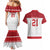 Queensland Tonga Custom Couples Matching Mermaid Dress and Hawaiian Shirt QLD with Tongan Ngatu Pattern