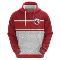 Queensland Tonga Custom Hoodie QLD with Tongan Ngatu Pattern