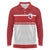 Queensland Tonga Custom Long Sleeve Polo Shirt QLD with Tongan Ngatu Pattern