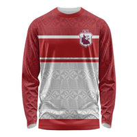 Queensland Tonga Custom Long Sleeve Shirt QLD with Tongan Ngatu Pattern