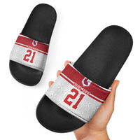 Queensland Tonga Custom Slide Sandals QLD with Tongan Ngatu Pattern - Polynesian Pride