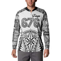 Personalised Tonga 676 Button Sweatshirt Tribal Kupesi Ngatu Unique