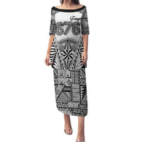 Personalised Tonga 676 Family Matching Puletasi and Hawaiian Shirt Tribal Kupesi Ngatu Unique