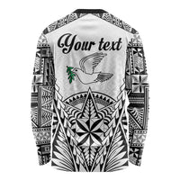 Personalised Tonga 676 Long Sleeve Shirt Tribal Kupesi Ngatu Unique LT9 - Polynesian Pride