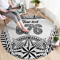 Personalised Tonga 676 Round Carpet Tribal Kupesi Ngatu Unique LT9 - Polynesian Pride