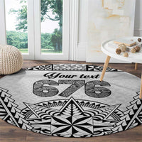 Personalised Tonga 676 Round Carpet Tribal Kupesi Ngatu Unique LT9 - Polynesian Pride