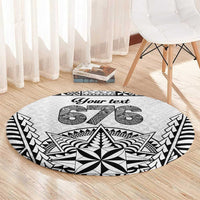 Personalised Tonga 676 Round Carpet Tribal Kupesi Ngatu Unique LT9 - Polynesian Pride