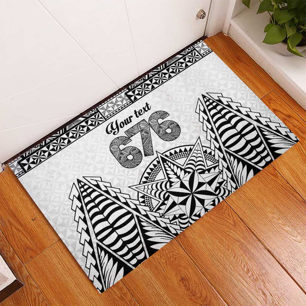 Personalised Tonga 676 Rubber Doormat Tribal Kupesi Ngatu Unique