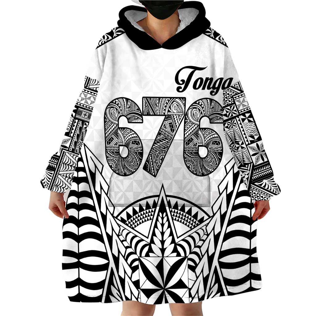 Personalised Tonga 676 Wearable Blanket Hoodie Tribal Kupesi Ngatu Unique