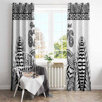 Personalised Tonga 676 Window Curtain Tribal Kupesi Ngatu Unique