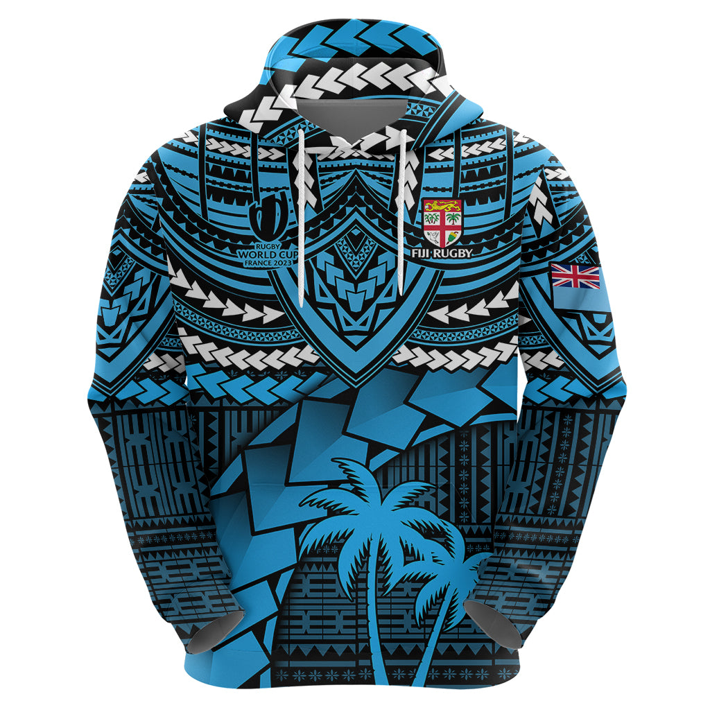 Fiji Rugby Hoodie Go Fijian Tapa Arty with World Cup Vibe LT9 - Polynesian Pride