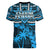 Fiji Rugby Women V Neck T Shirt Go Fijian Tapa Arty with World Cup Vibe LT9 - Polynesian Pride