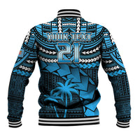 Custom Fiji Rugby Baseball Jacket Go Fijian Tapa Arty with World Cup Vibe LT9 - Polynesian Pride