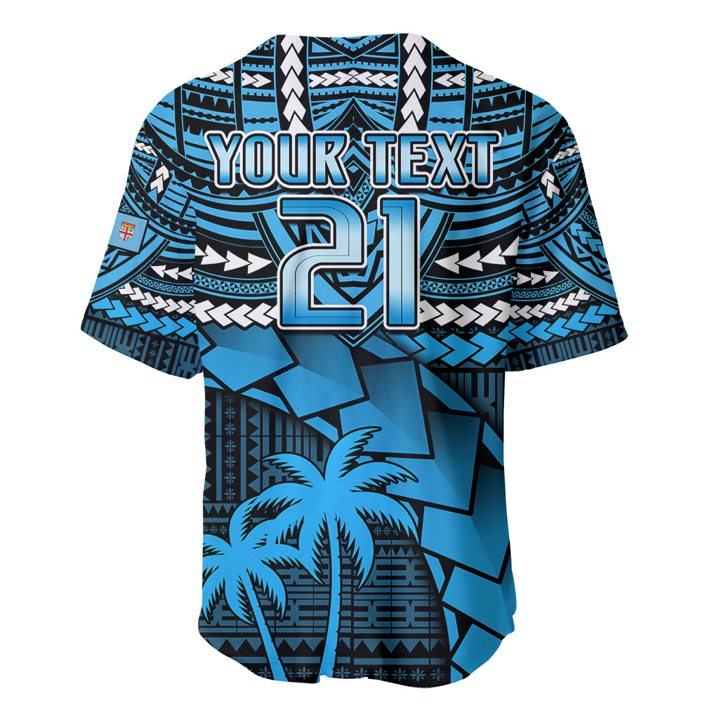 Custom Fiji Rugby Baseball Jersey Go Fijian Tapa Arty with World Cup Vibe LT9 - Polynesian Pride