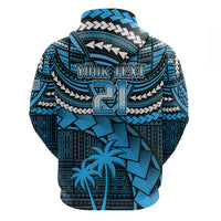 Custom Fiji Rugby Hoodie Go Fijian Tapa Arty with World Cup Vibe LT9 - Polynesian Pride