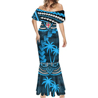 Custom Fiji Rugby Mermaid Dress Go Fijian Tapa Arty with World Cup Vibe LT9 - Polynesian Pride