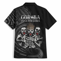 Skeleton Tribe Simbu Province Hawaiian Shirt Papua New Guinea Indigenous Pattern LT9 - Polynesian Pride