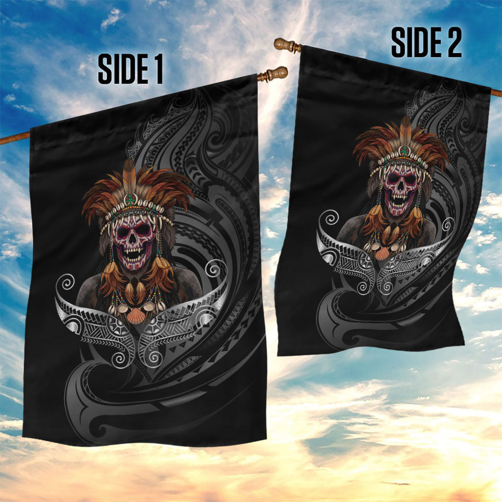Mokomoko Tribe Eastern Highlands Province Garden Flag Papua New Guinea Indigenous Pattern LT9 - Polynesian Pride
