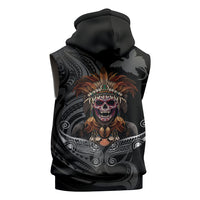Mokomoko Tribe Eastern Highlands Province Sleeveless Hoodie Papua New Guinea Indigenous Pattern LT9 - Polynesian Pride