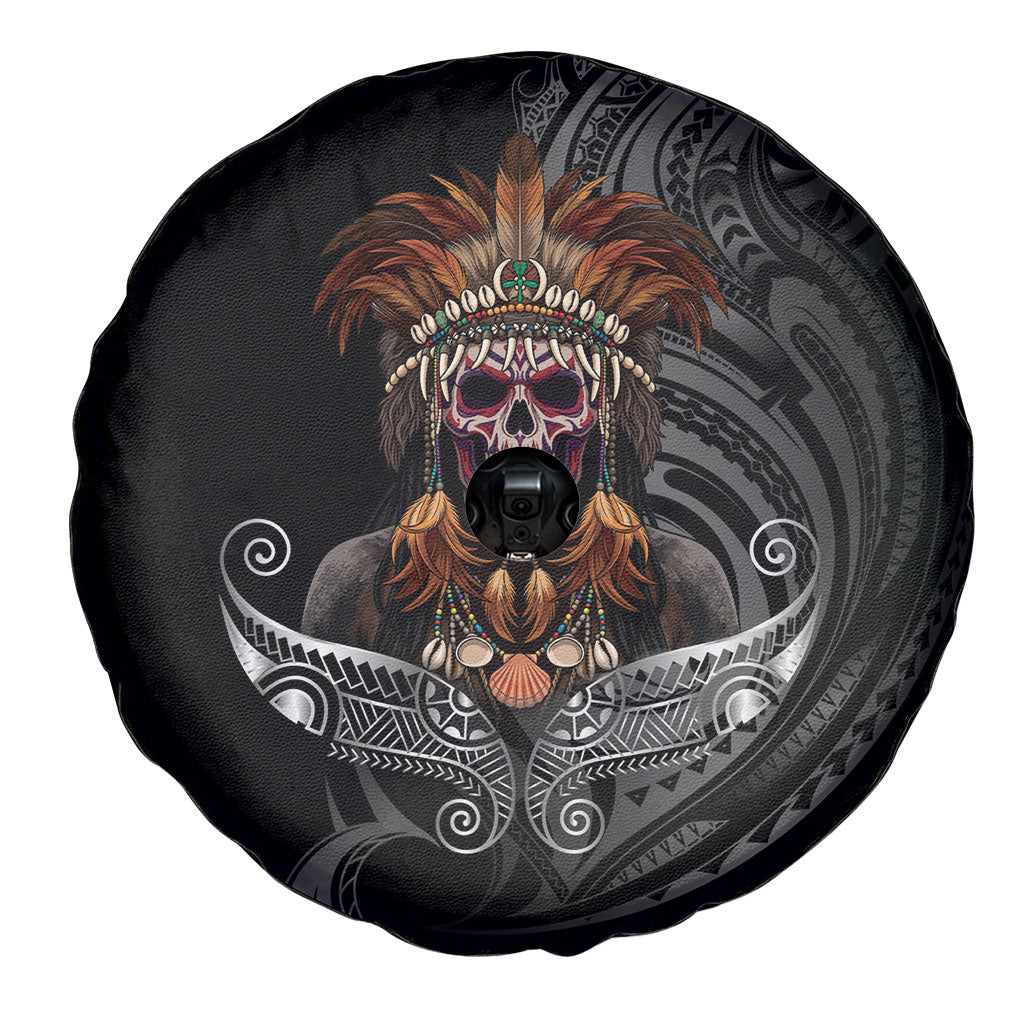 Mokomoko Tribe Eastern Highlands Province Spare Tire Cover Papua New Guinea Indigenous Pattern LT9 - Polynesian Pride