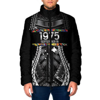 Independen Stet bilong Papua Niugini 1975 Padded Jacket Black Tribal Papua New Guinea Province Flag LT9 Men Black - Polynesian Pride