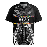 Independen Stet bilong Papua Niugini 1975 Rugby Jersey Black Tribal Papua New Guinea Province Flag LT9 Black - Polynesian Pride