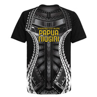 Independen Stet bilong Papua Niugini 1975 Rugby Jersey Black Tribal Papua New Guinea Province Flag LT9 - Polynesian Pride