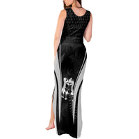 New Zealand Aotearoa Rugby Tank Maxi Dress Haka Dance Mixed Silver Fern Sporty Style LT9 - Polynesian Pride