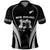 Custom New Zealand Aotearoa Rugby Polo Shirt Haka Dance Mixed Silver Fern Sporty Style LT9 Black - Polynesian Pride