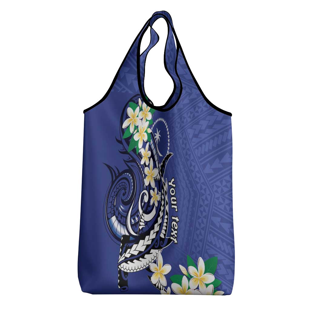 FSM Chuuk State Polynesian Shark Tattoo Personalised Grocery Bag LT9 - Polynesian Pride