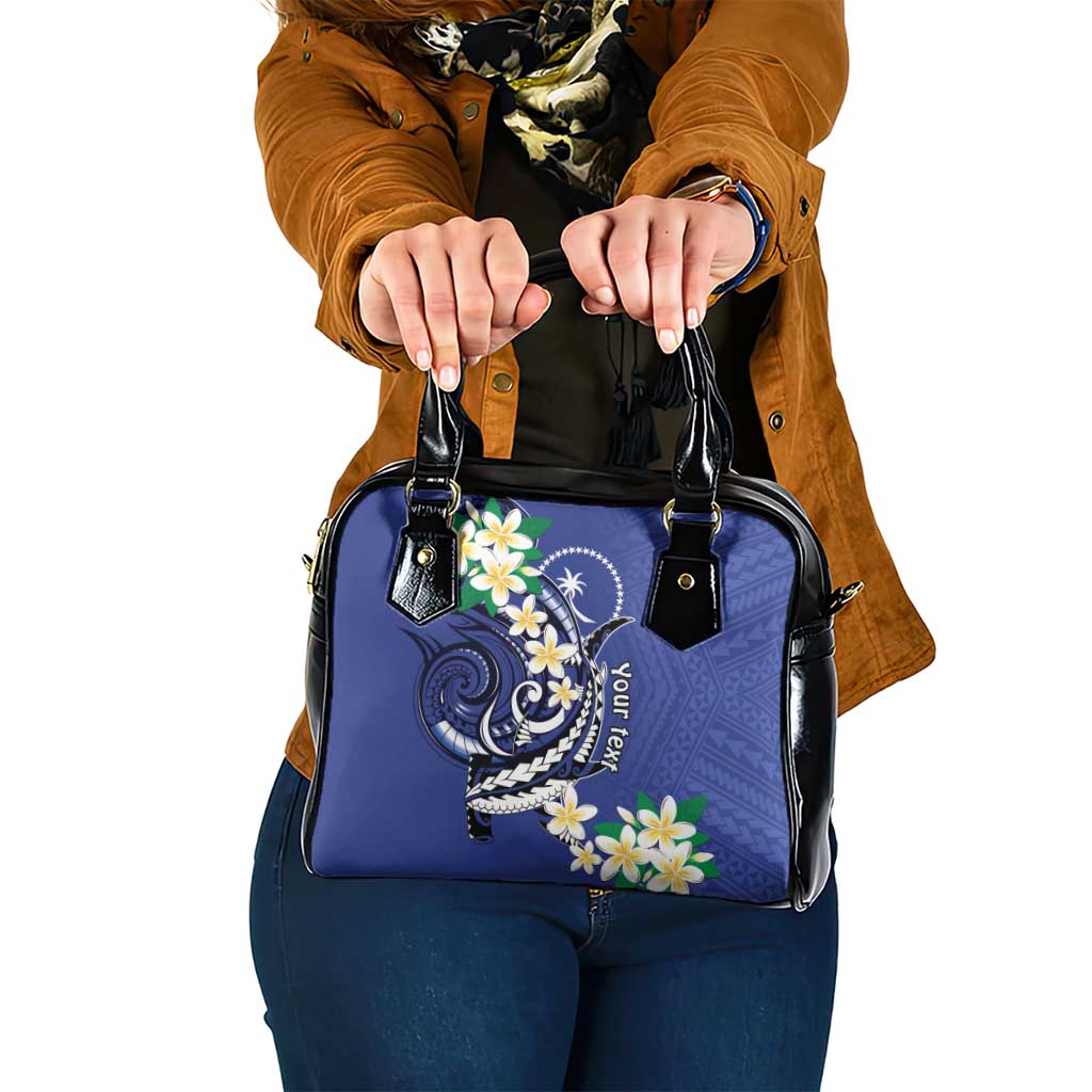 FSM Chuuk State Polynesian Shark Tattoo Personalised Shoulder Handbag LT9 One Size Blue - Polynesian Pride