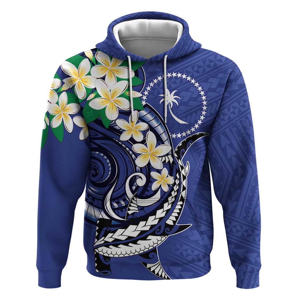 FSM Chuuk State Polynesian Shark Tattoo Personalised Zip Hoodie