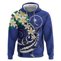 FSM Chuuk State Polynesian Shark Tattoo Personalised Zip Hoodie
