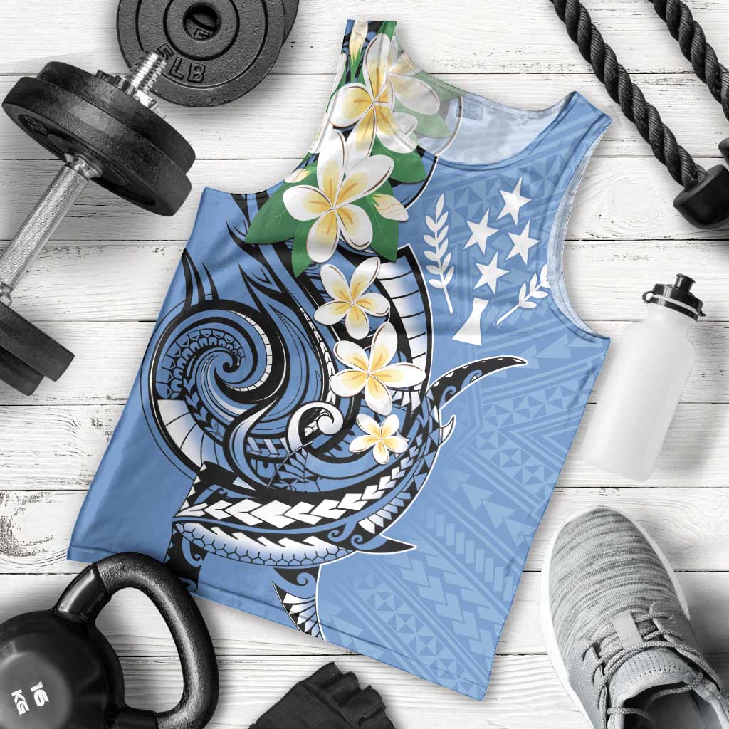 FSM Kosrae Polynesian Shark Tattoo Personalised Men Tank Top