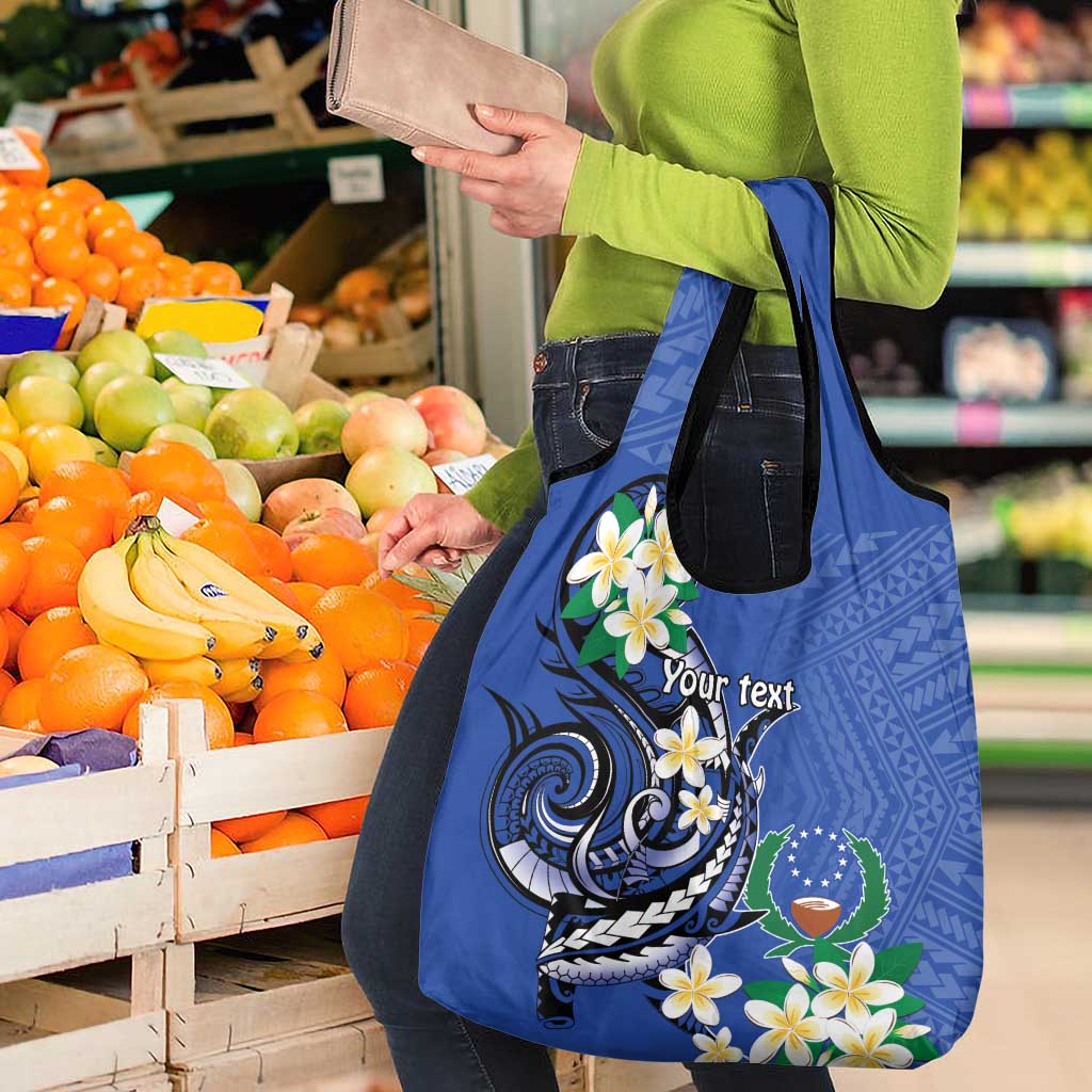 FSM Pohnpei Polynesian Shark Tattoo Personalised Grocery Bag