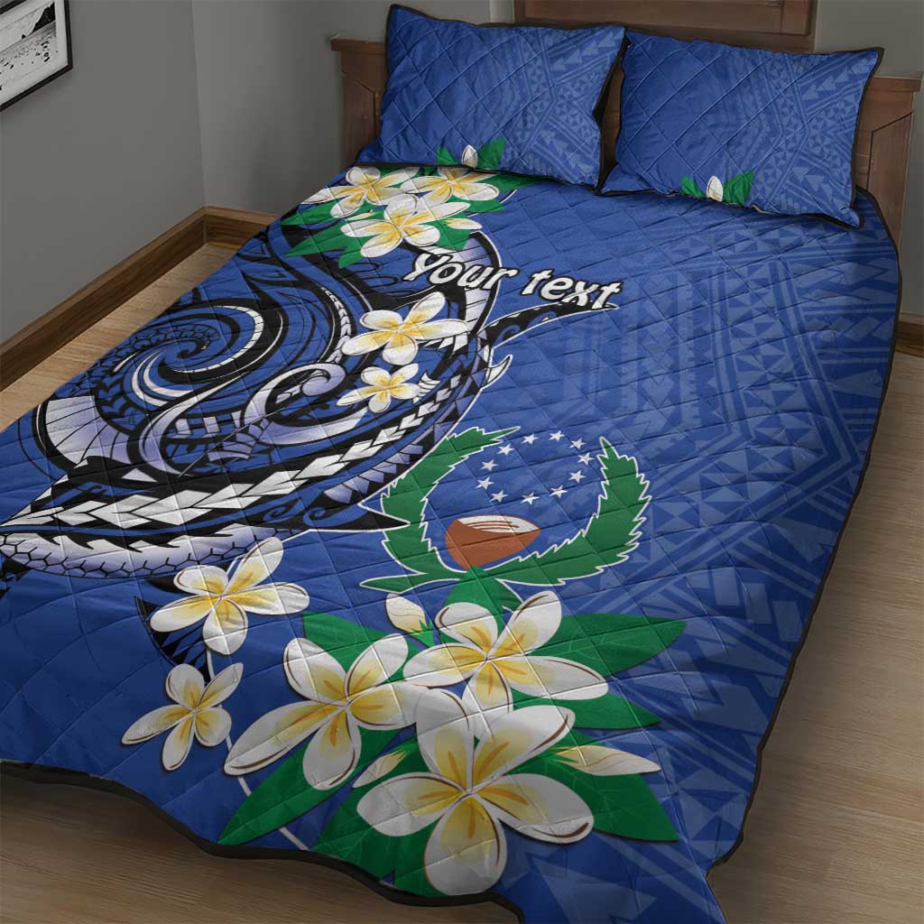 FSM Pohnpei Polynesian Shark Tattoo Personalised Quilt Bed Set