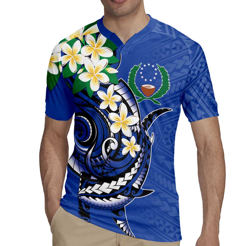 FSM Pohnpei Polynesian Shark Tattoo Personalised Rugby Jersey