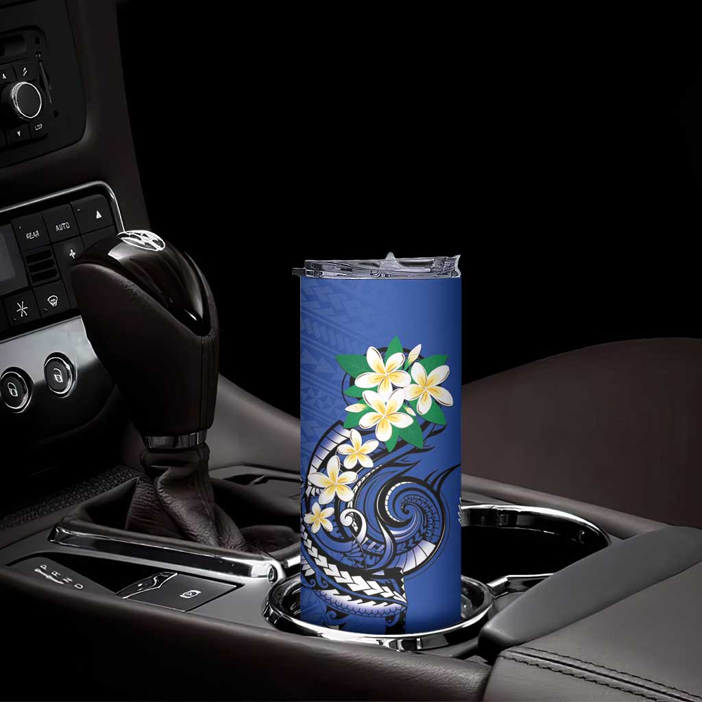 FSM Pohnpei Polynesian Shark Tattoo Personalised Skinny Tumbler