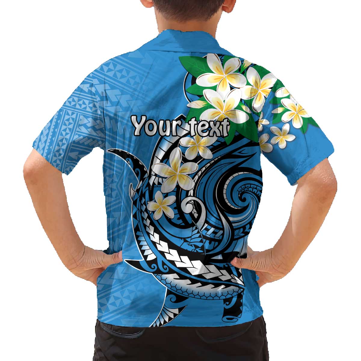 FSM Yap State Polynesian Shark Tattoo Personalised Family Matching Off The Shoulder Long Sleeve Dress and Hawaiian Shirt LT9 - Polynesian Pride