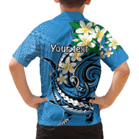 FSM Yap State Polynesian Shark Tattoo Personalised Family Matching Off The Shoulder Long Sleeve Dress and Hawaiian Shirt LT9 - Polynesian Pride