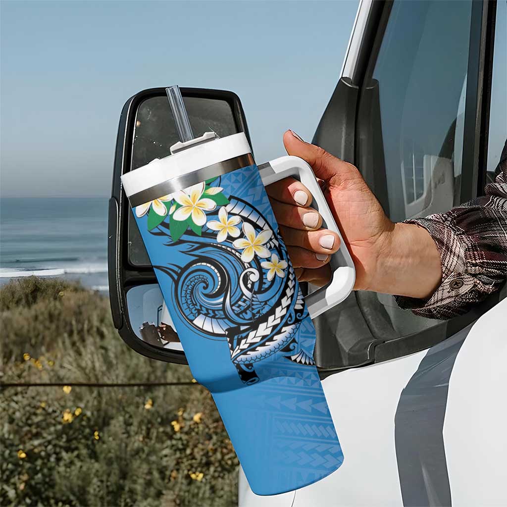 FSM Yap State Polynesian Shark Tattoo Personalised Tumbler With Handle